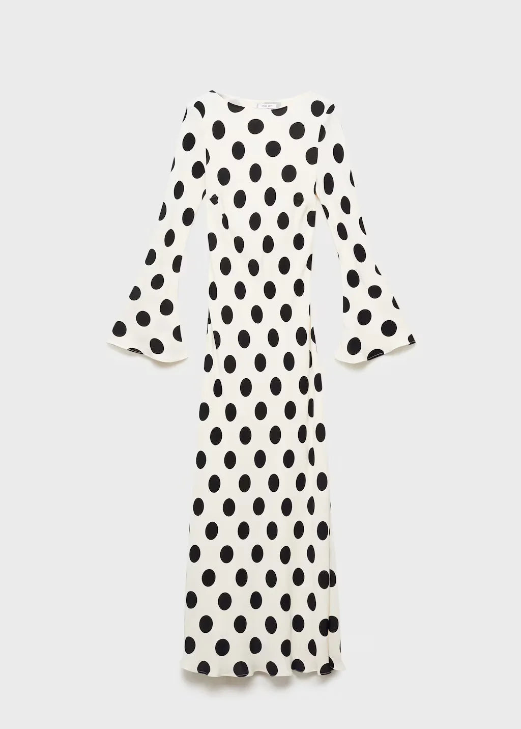 Fashion Polka Dot Dress Women's Slim Long Sleeve O-neck High-Waisted Floor-Length Dresses 2026 Spring Summer New Bohemian Robe